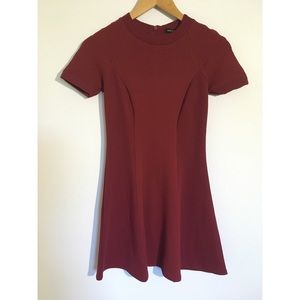 River Island Maroon Skater Dress